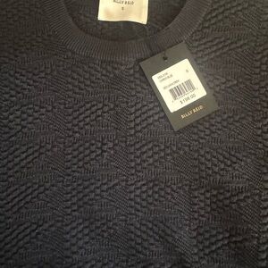 Billy Reid Men's Textured Charcoal Sweater